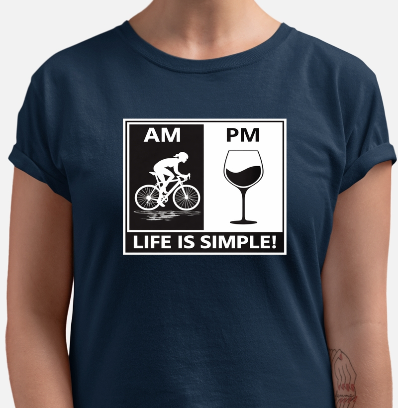 Life is simple! ( bicicleta/mulher )
