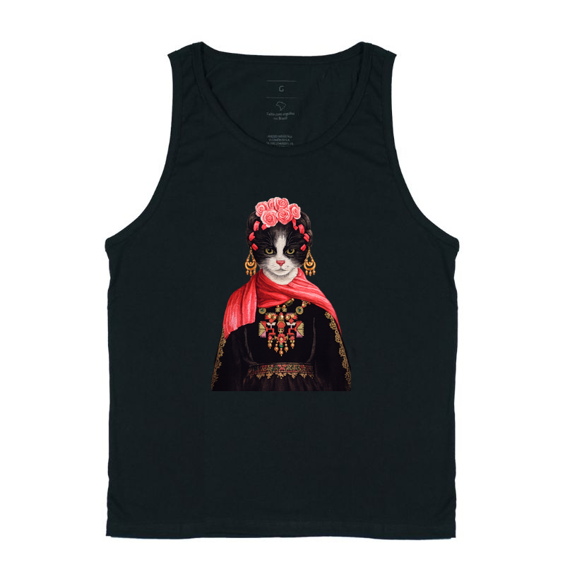 Camiseta Frida Kahlo Gato