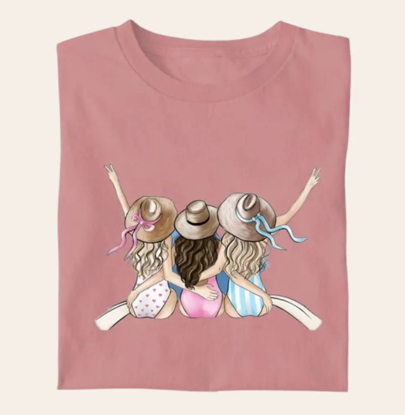 Camiseta Algodão Premium - Summer Sisters