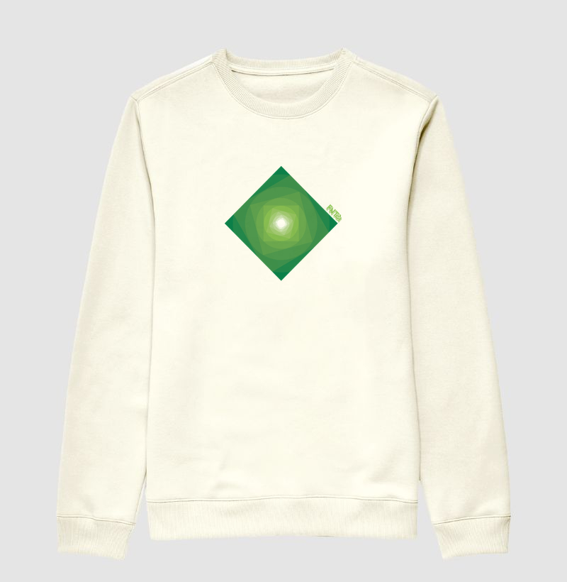 MOLETOM SUÉTER SLIM "INFINITA FANTASIA" / VERDE MINIMAL