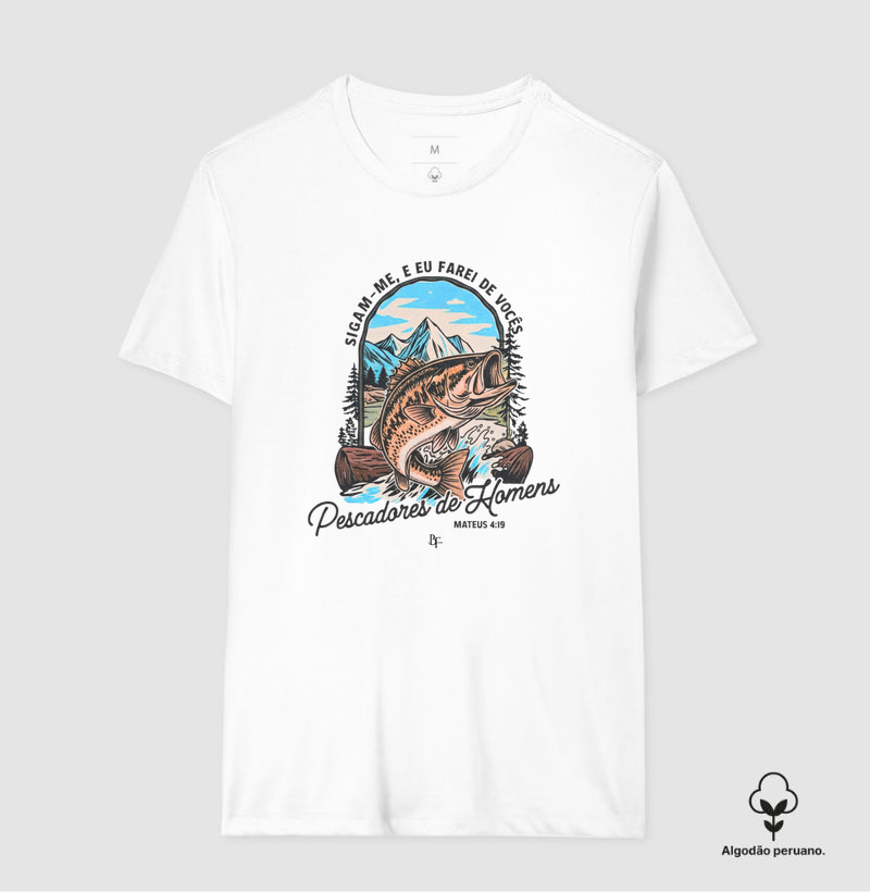 Pescadores de Homens - Camiseta Algodão Peruano