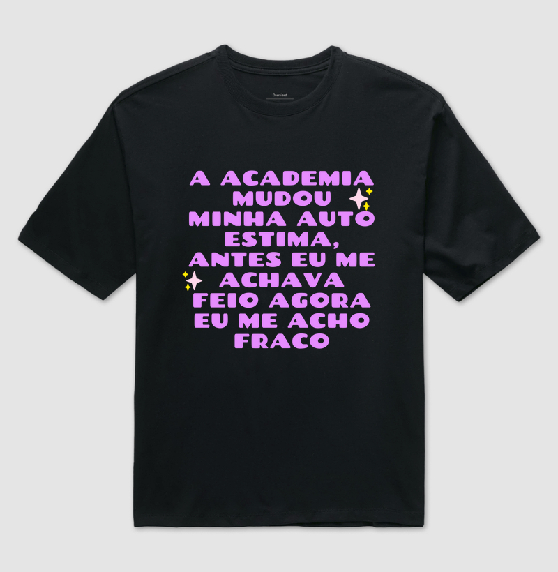 A academia mudou a minha auto estima antes eu me achava feio, agora eu me acho fraco