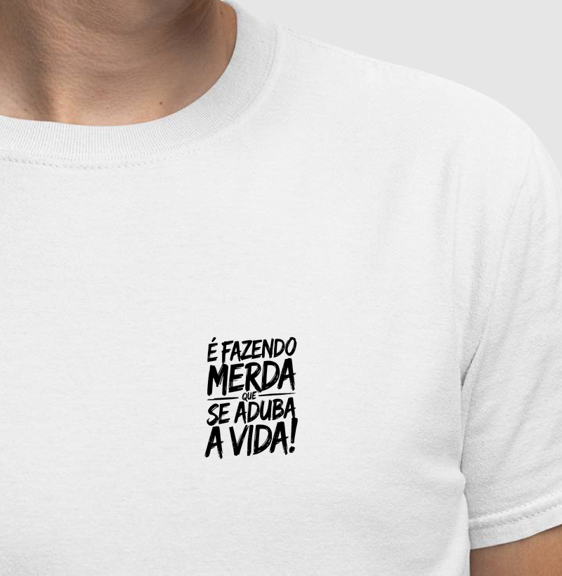 Camiseta Dia dos Pais - Adubo da vida - Algodão 30.1 