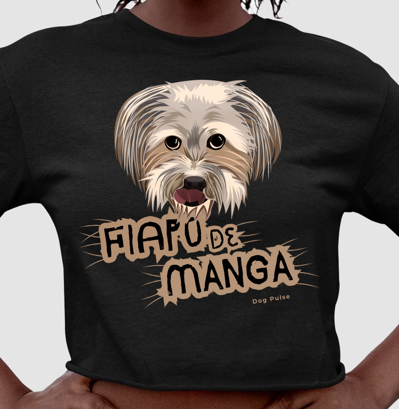 Cropped Dog Pulse - Fiapo de Manga Beige