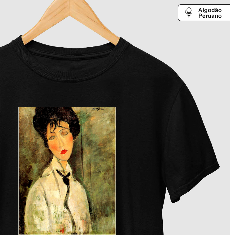 Portrait of a Woman in a Black Tie (1917) - Amedeo Modigliani