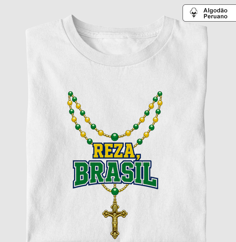 Camiseta Algodão Peruano REZA BRASIL