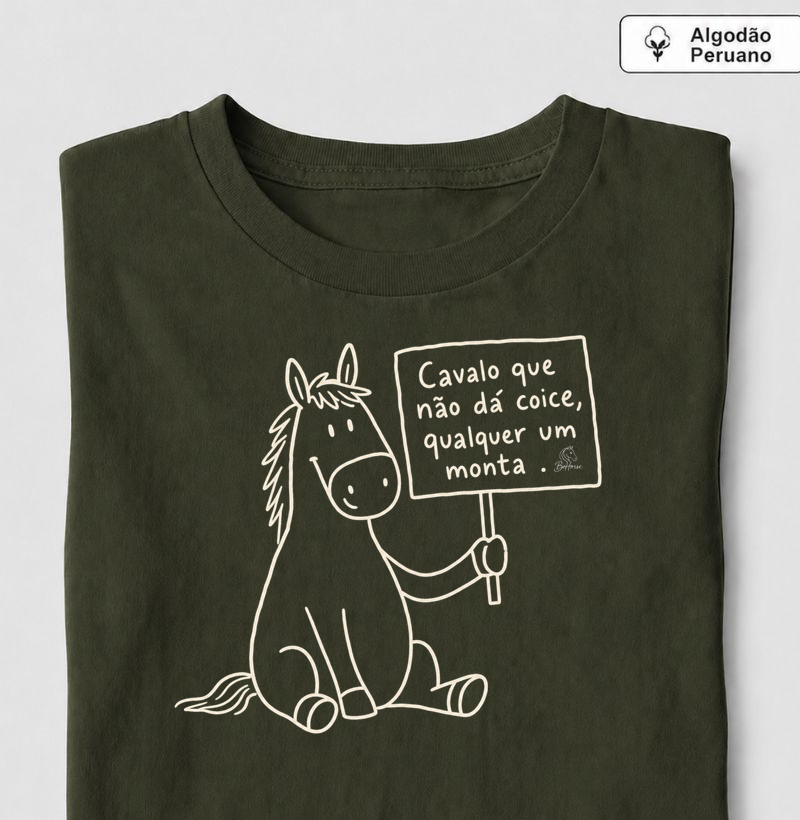 Cavalo que não da coice. 