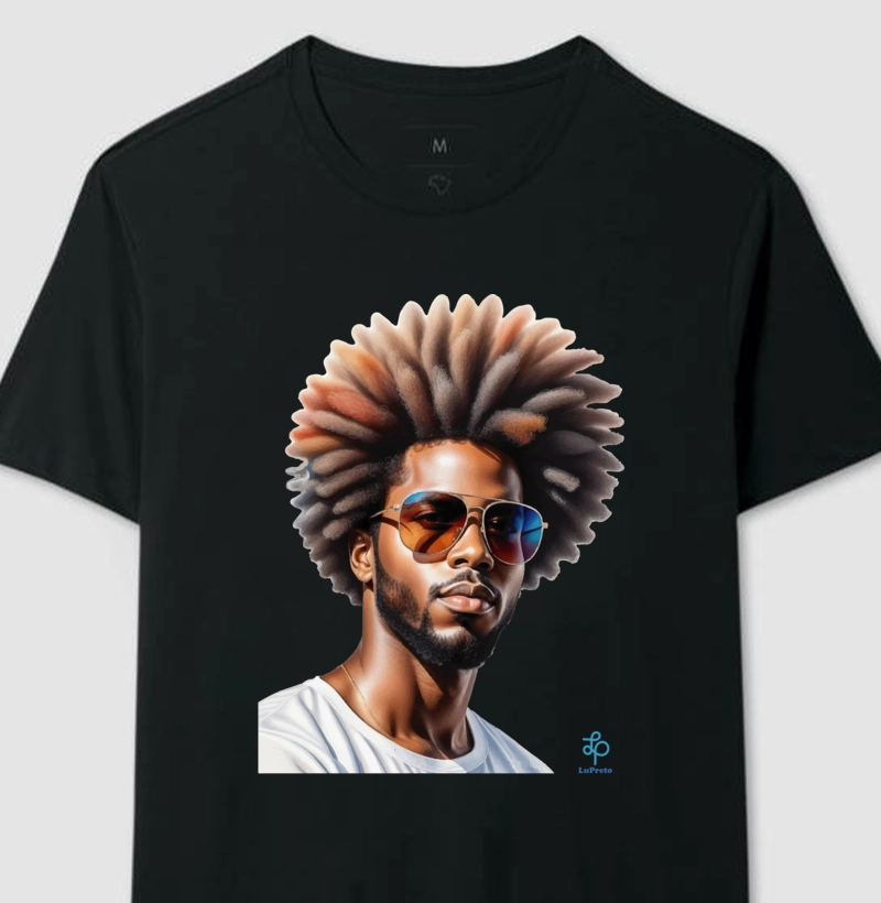 Homem Black Power - colorido