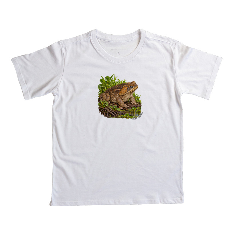 Sapo-cururu - Coleção Fauna Brasileira - Camiseta Infantil