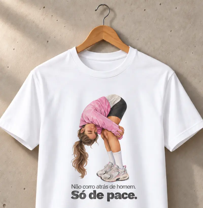 Não corro atrás de homem. Só de pace.
