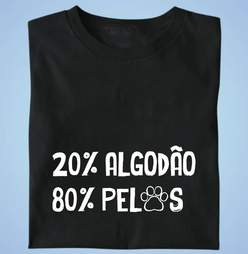 Camiseta 80% Pelos
