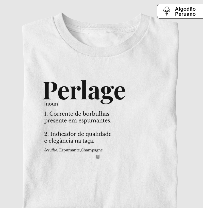 Camiseta Perlage — Wine Dictionary