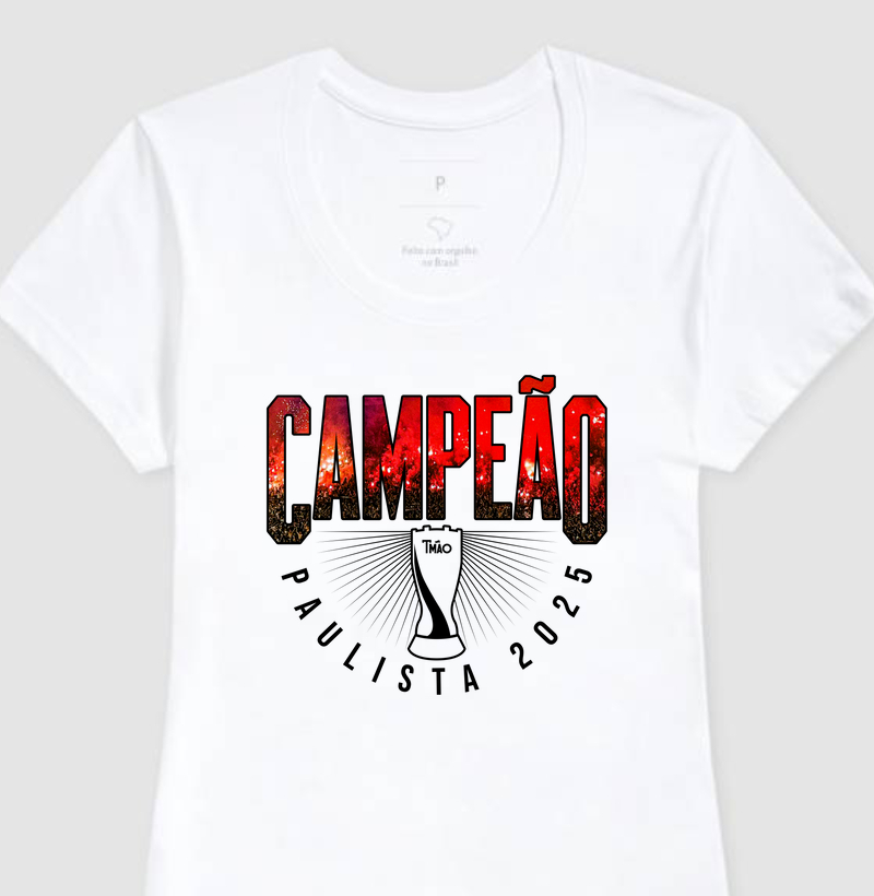 Camiseta Feminina - Campeão Paulista 25