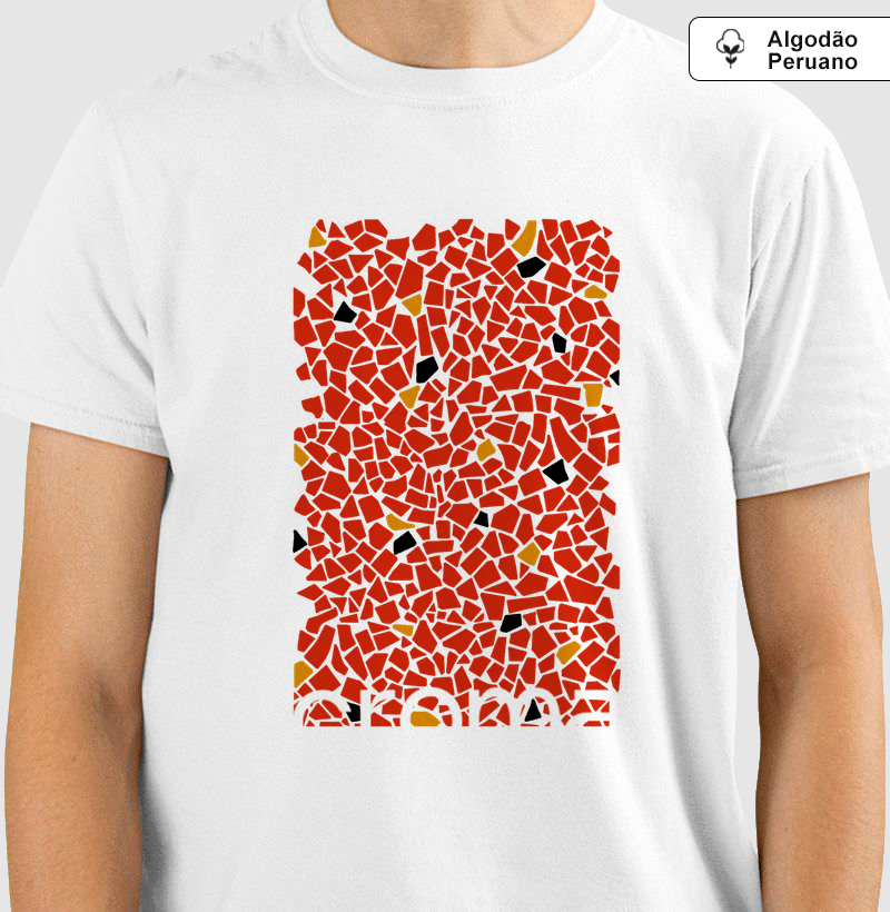 Camiseta Regular Algodão Peruano Caquinhos