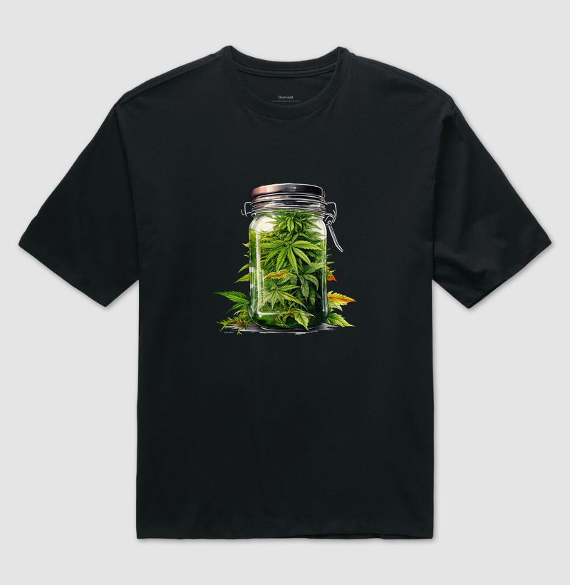 Camiseta Oversized Green Stash Jar