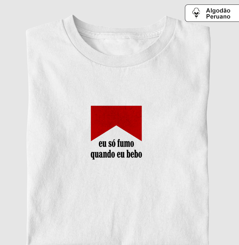 Só fumo bebendo
