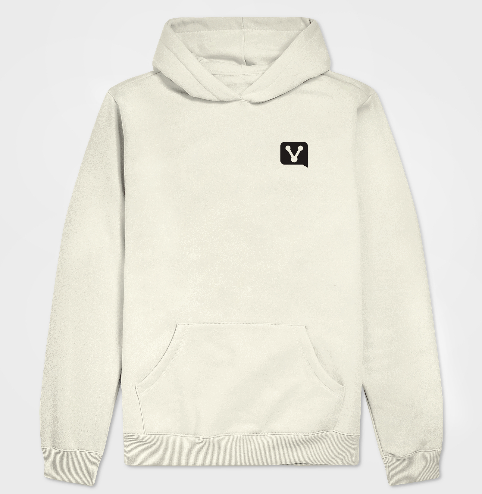 Moletom Clássico Logo Menor Preta