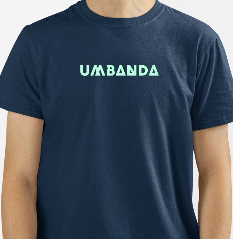 Camiseta Masculina de Algodão Umbanda – Estilo e Conexão Espiritual