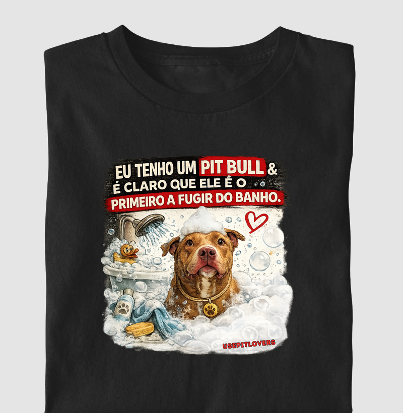 EU TENHO UM PITBULL E É CLARO QUE ELE É O PRIMEIRO A FUGIR DO BANHO.