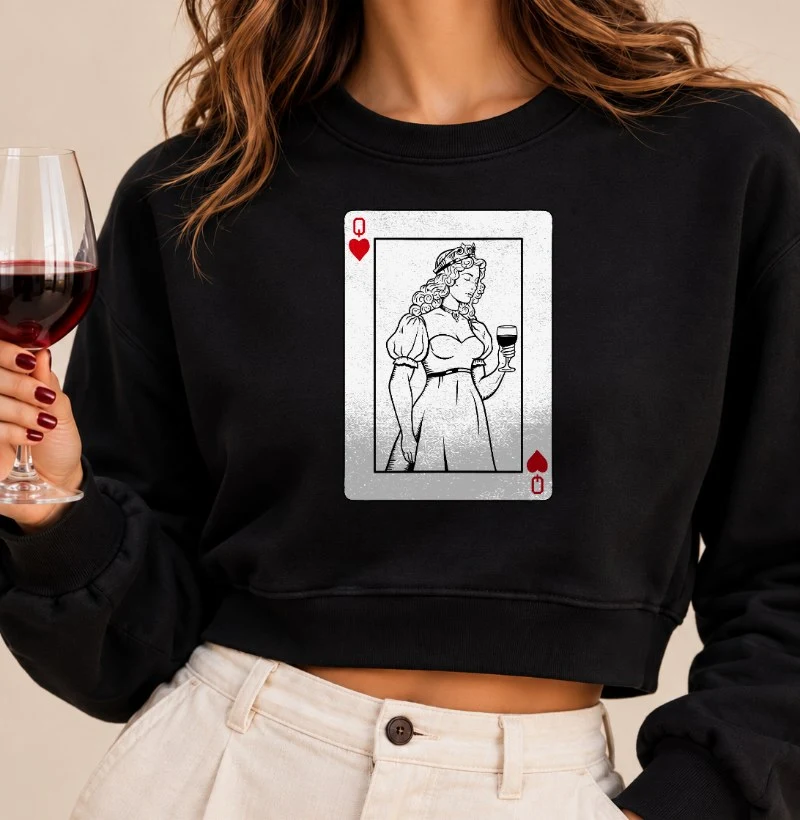 Rainha de Copas - Cropped Moletom
