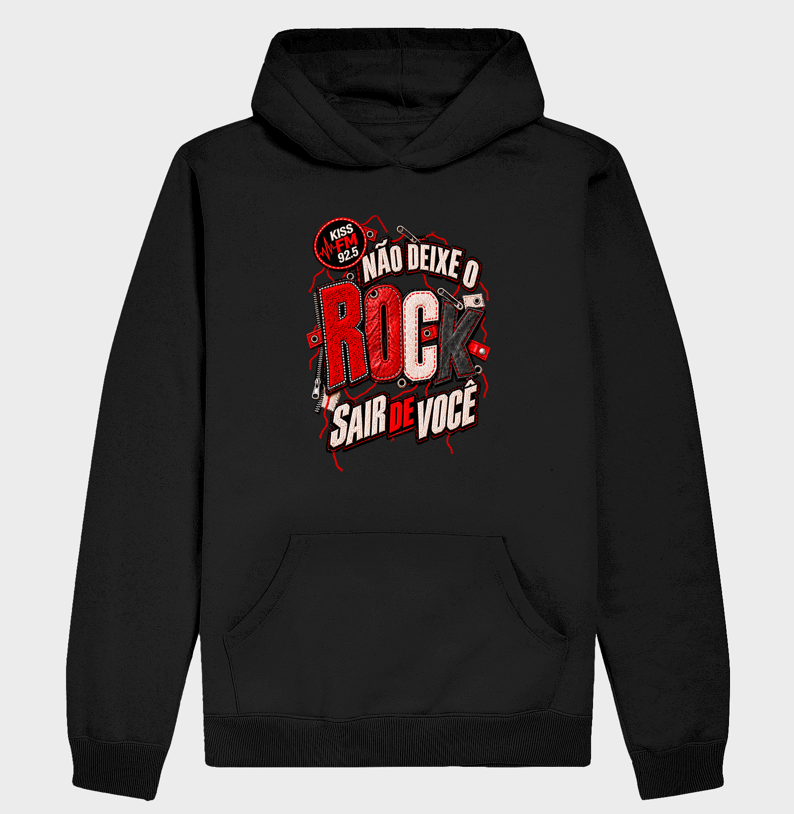 Patch Não Deixe o Rock Sair de Você - Hoodie Moletom