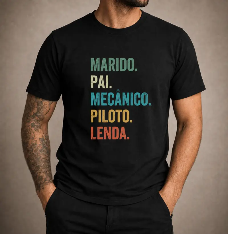 Marido. Pai. Mecânico. Piloto. Lenda.