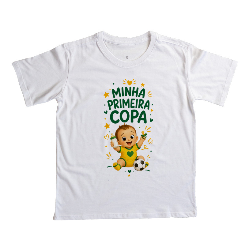 Minha primeira Copa - bebê menino (infantil)