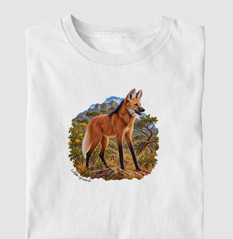 Lobo-guará - Coleção Fauna Brasileira - Camiseta