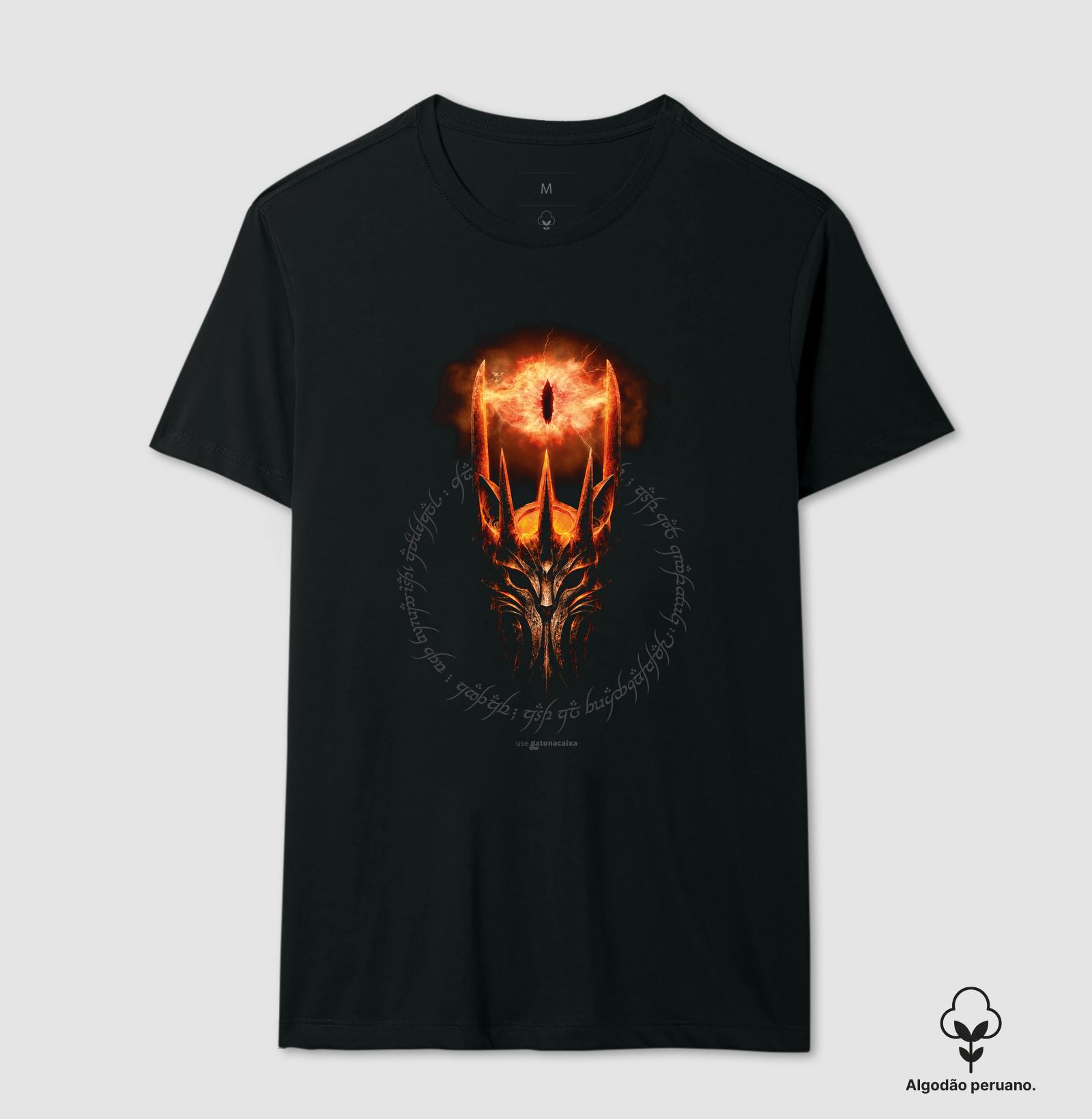 Olho em Chamas - Camiseta Algodão Peruano