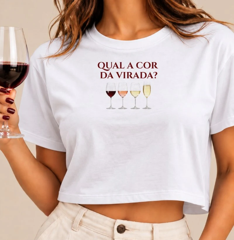 Camiseta A Cor da Virada - Cropped