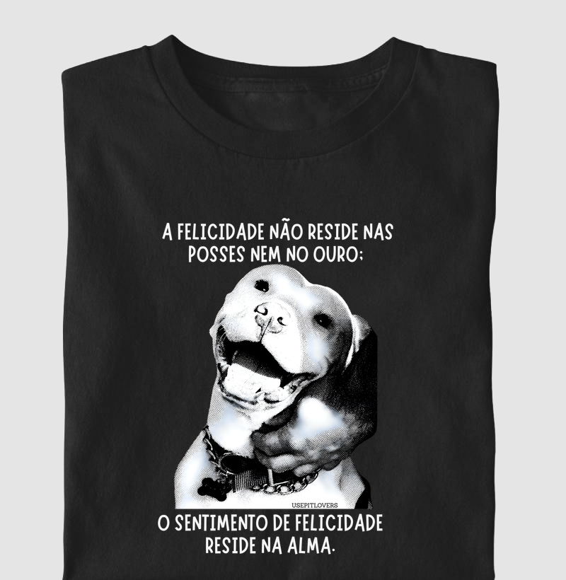 A FELICIDADE NÃO RESIDE NAS POSSES NEM NO OURO: O SENTIMENTO DA FELICIDADE RESIDE NA ALMA.
