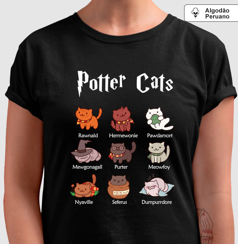 Potter Cats (Algodão Peruano)