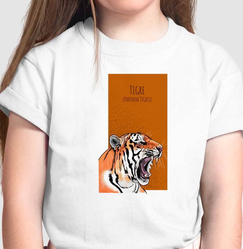 Camiseta Infantil Tigre - Camiseta Infantil