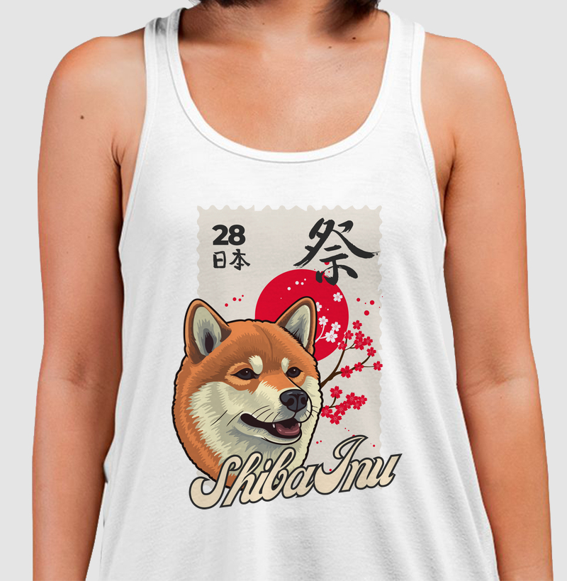 Camiseta Regata Nihon Shiba Inu Dog Pulse