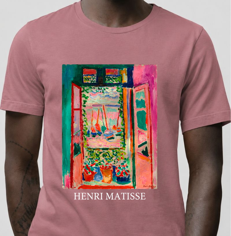 Camiseta Pintura Fauvista A Janela Aberta Matisse 