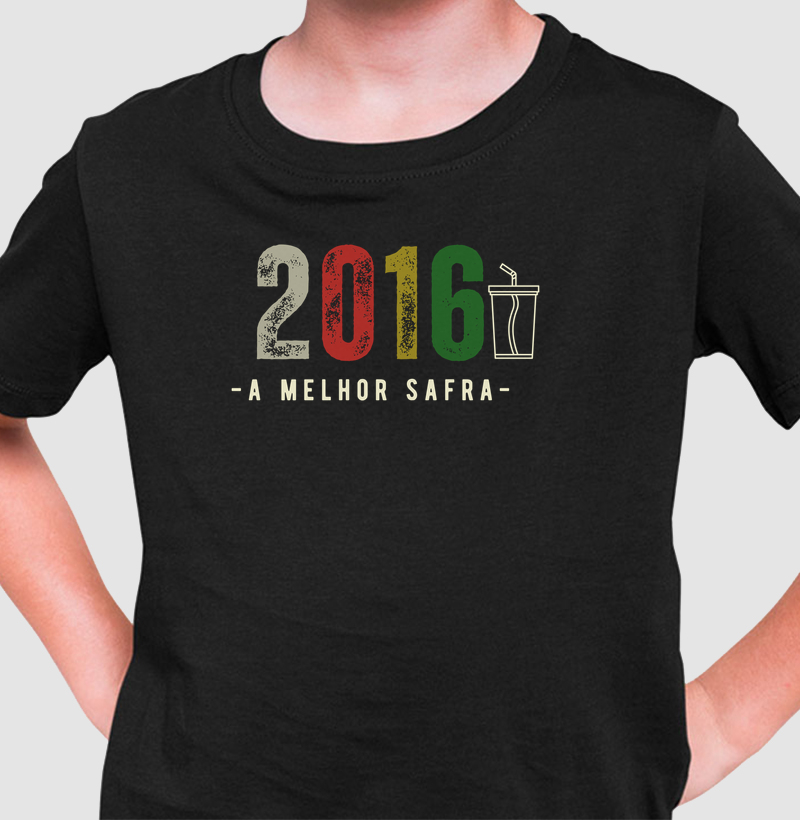 Camiseta Infantil A Melhor Safra 2016 - Camiseta Infantil