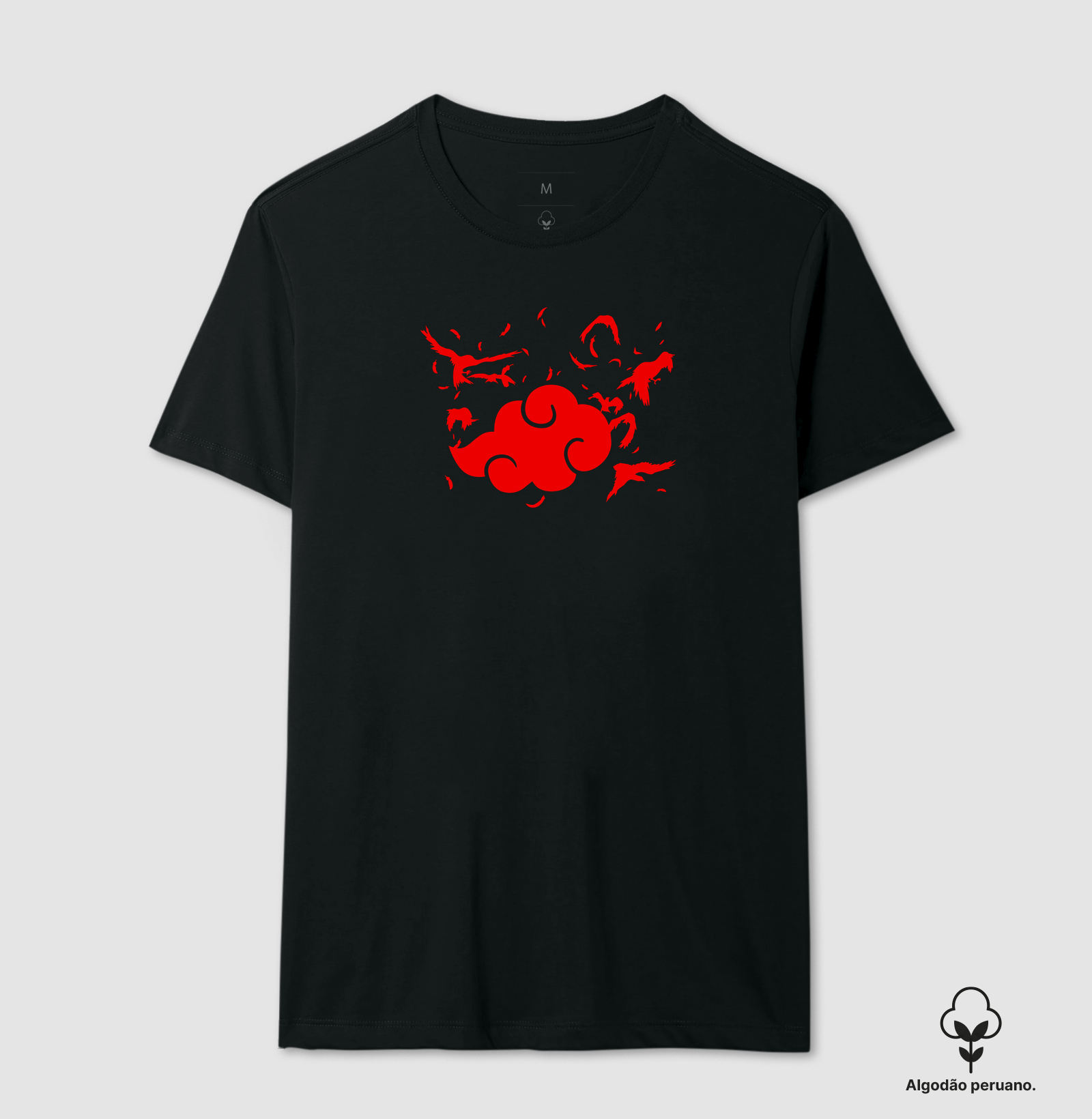 Akatsuki Nuvem Escarlate - Camiseta Algodão Peruano