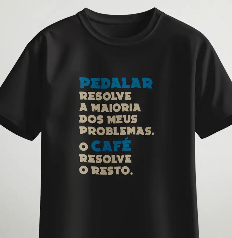 Pedalar resolve a maioria dos meus problemas. O café resolve o resto