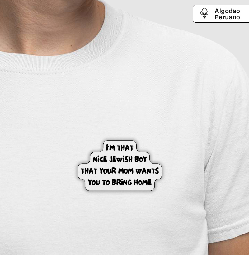 Nice Jewish Boy - Camiseta Algodão Peruano