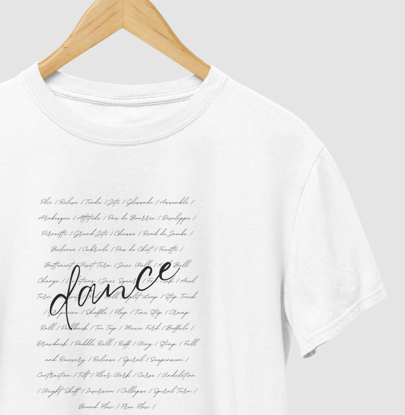 dance -> passos de dança ao fundo