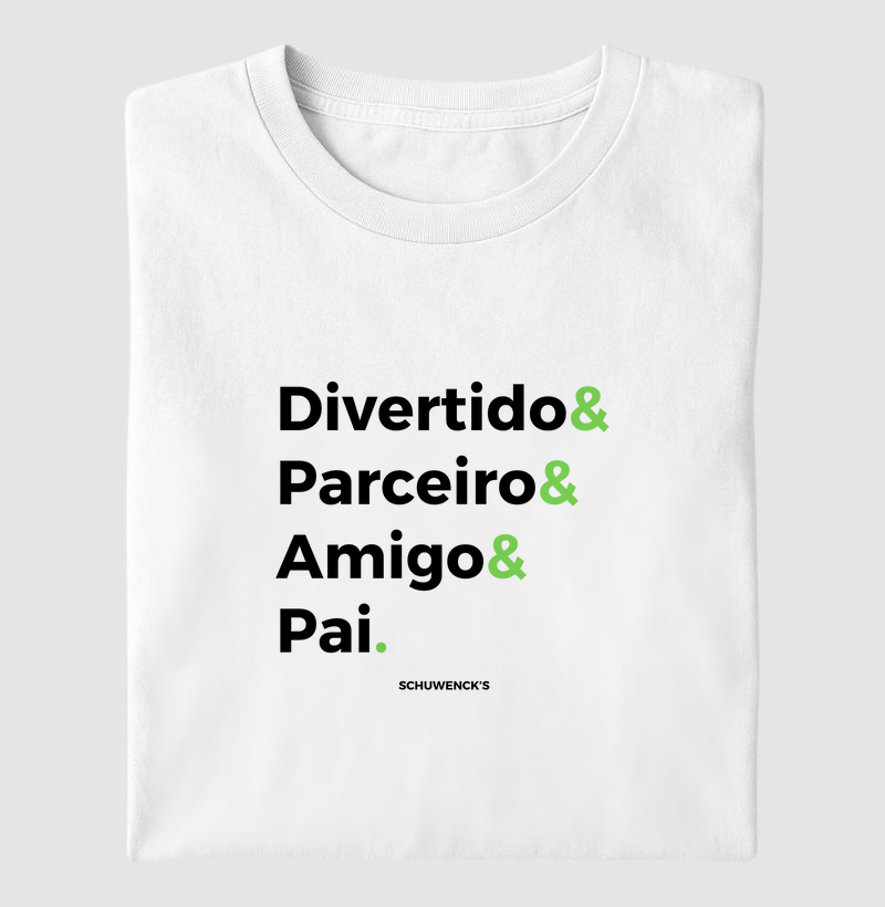 Camisa Dia dos Pais Preto & Verde Claro