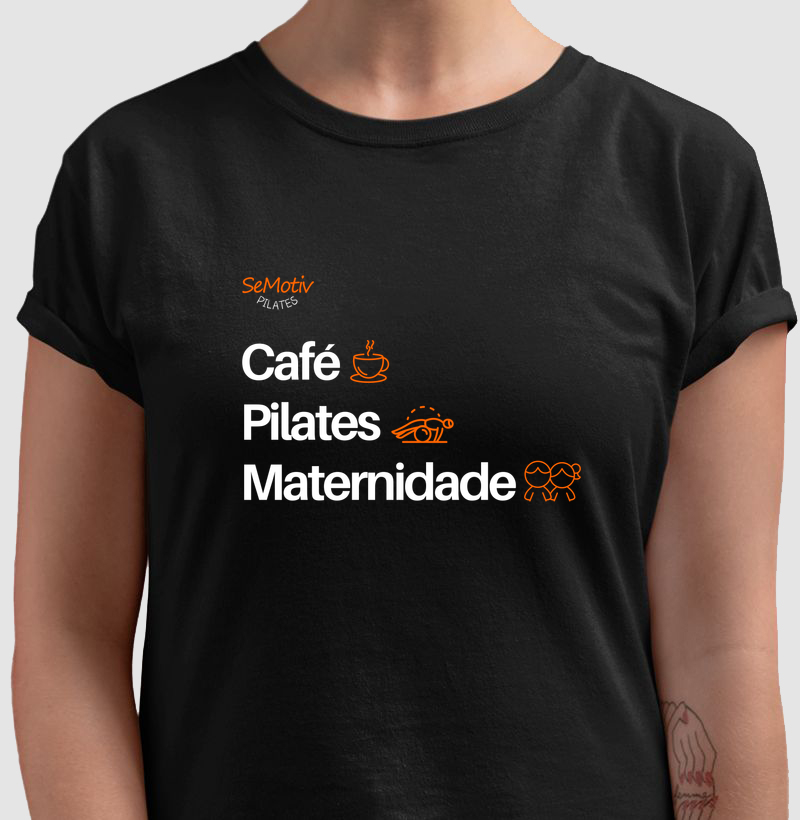 Café, pilates e maternidade