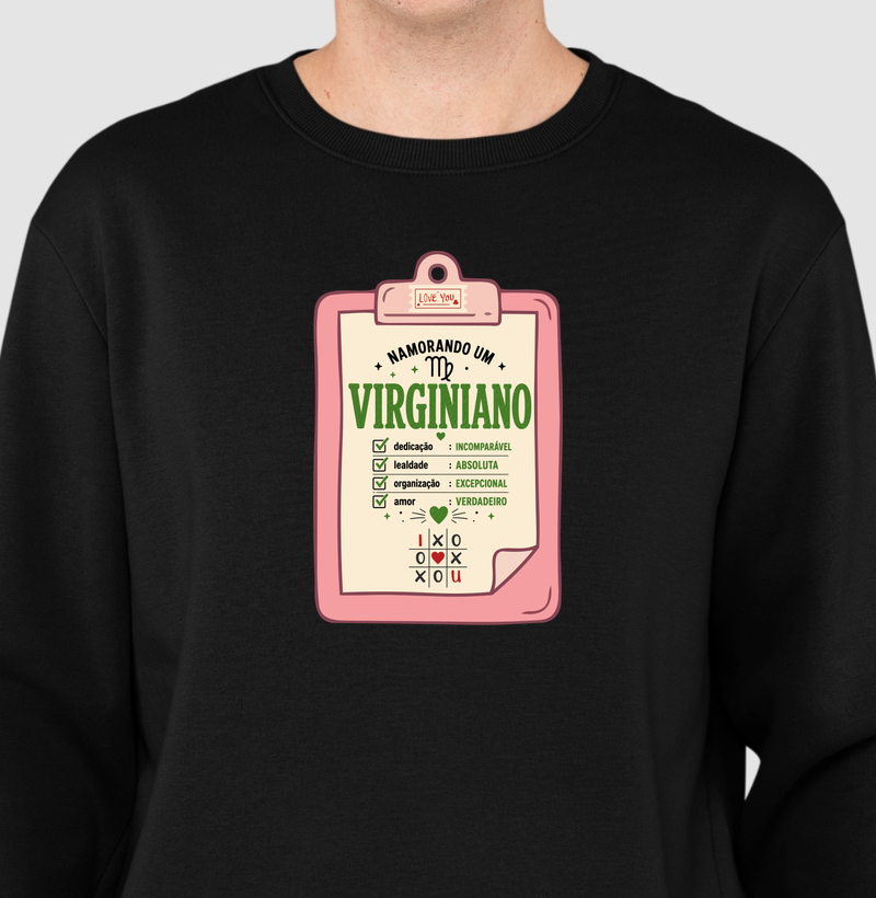 Namorando um (a) virginiano (a) - Suéter Moletom