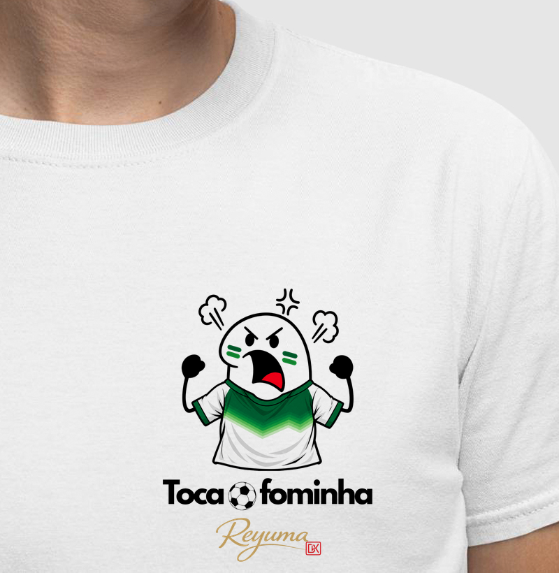 Camiseta Masculina, Feminina, Babylook e Unissex Futebol “Fominha” -  Algodão 100%  - Camiseta