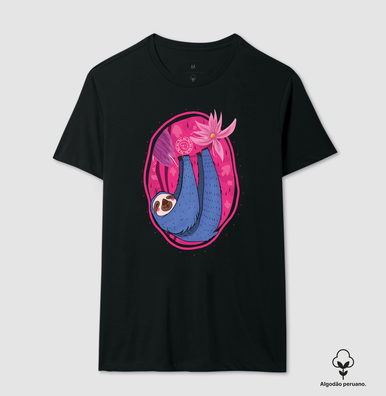Bicho-Preguiça - Camiseta Algodão Peruano
