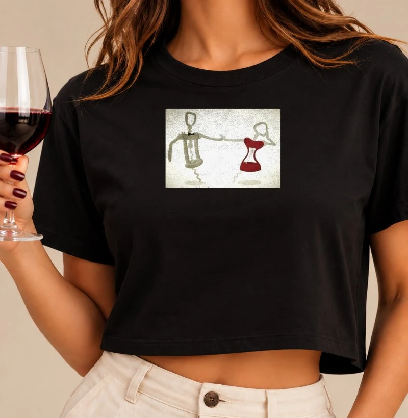 Camiseta Dança dos Saca-Rolhas - Cropped