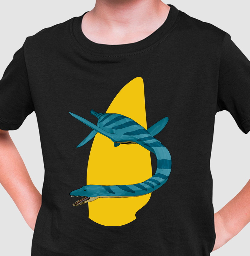 Camiseta Dinossauro Elasmossauro Algodão Premium Dinoloco