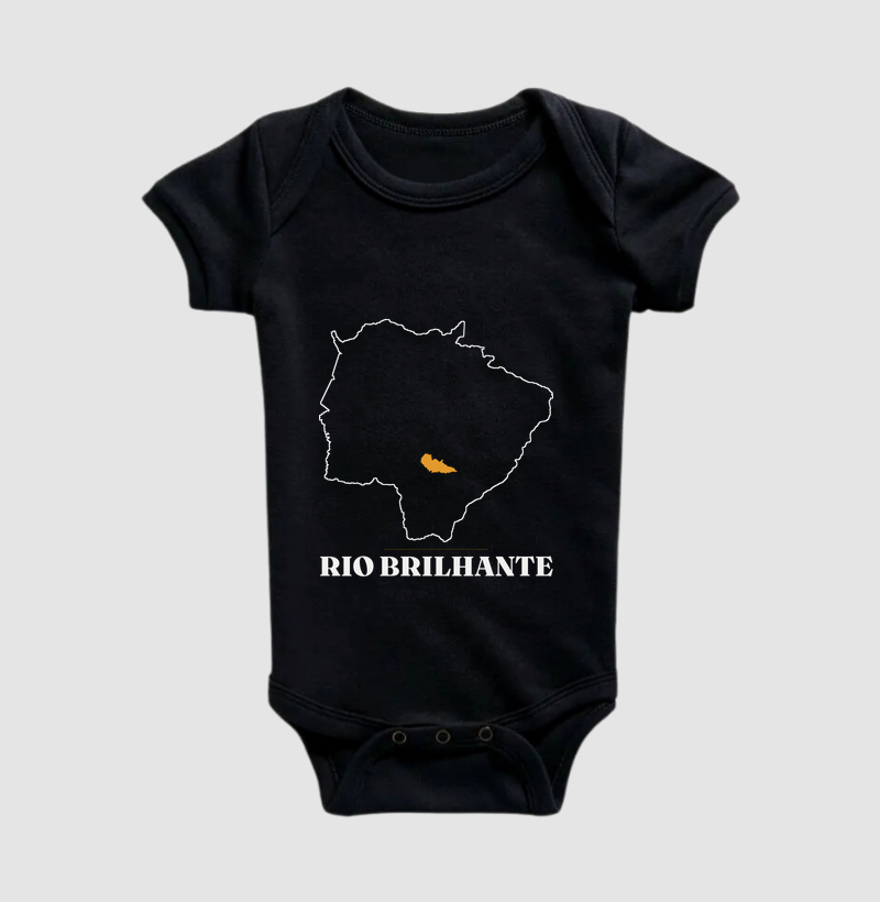 Rio Brilhante | Traço MS - Body Infantil