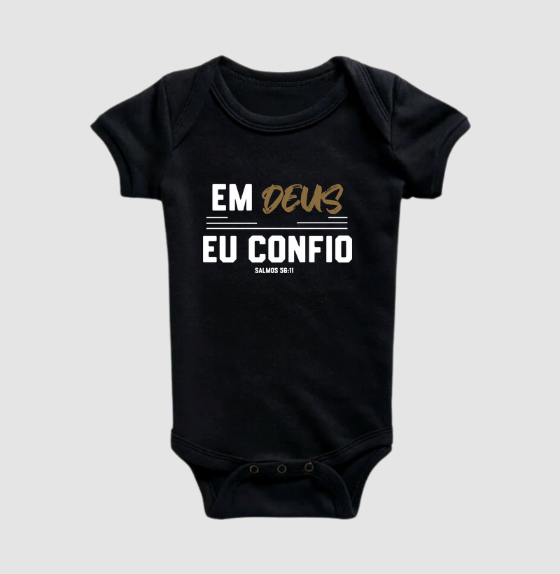 Em Deus eu  Confio - Estampa Branca