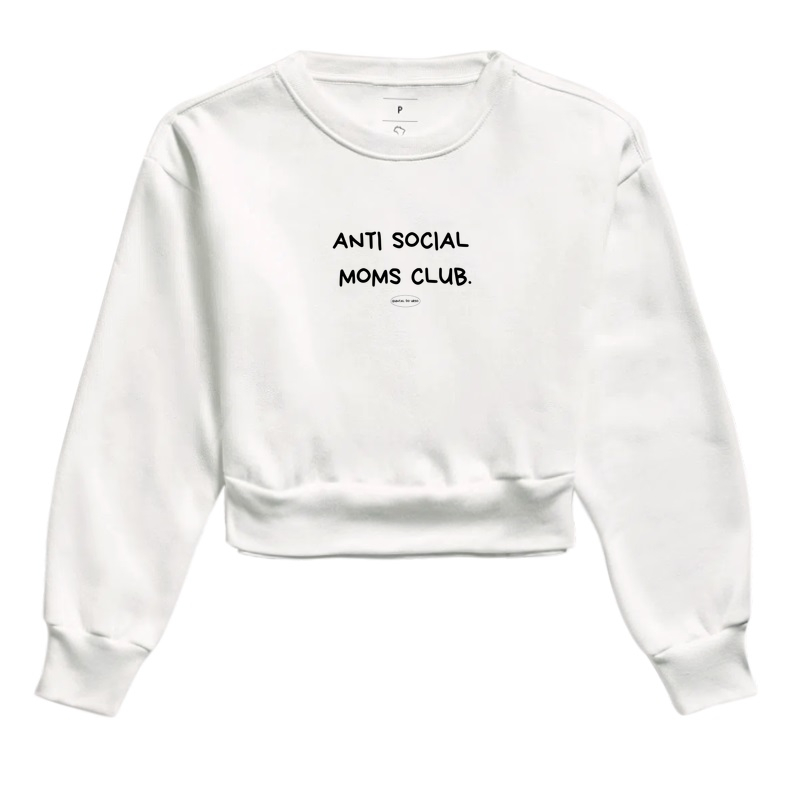 Camiseta anti social moms club